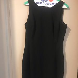 Black sheath dress